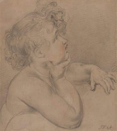 Studie aus der Natur, eines der Kinder der Barmherzigkeit für das große Bild der Waterloo-Allegorie von James Ward